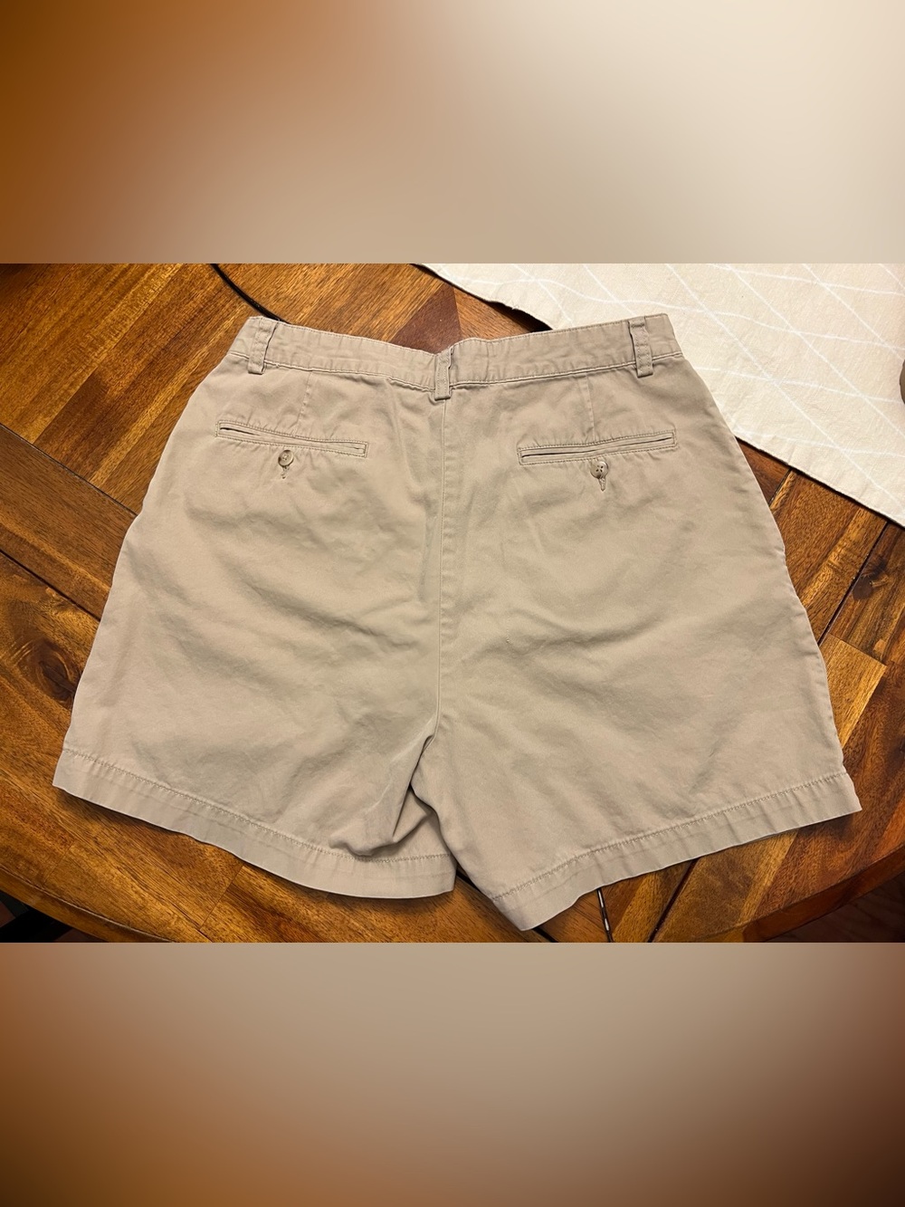 Polo Ralph Lauren Andrew Shorts Khaki Pleated Classic Size 32 - Picture 5 of 5